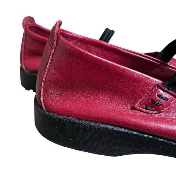 Arcopedico Shawna Red Leather Mary Jane Ballet Shoes Flats Sz EU 40 US 9 - Picture 5 of 12